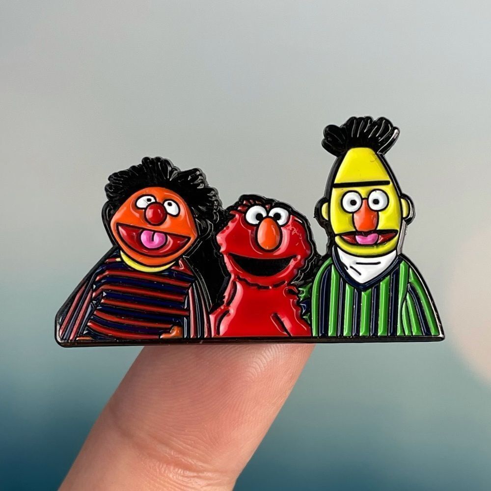 Sesame Crew Enamel Pin/ Brooch Lapel